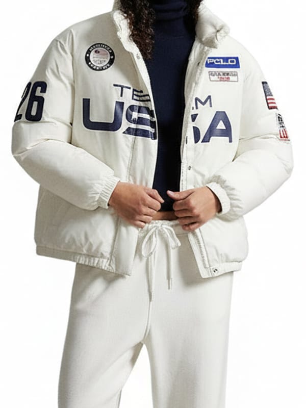 Olympics Team USA 2026 Graphic Down Puffer Jacket