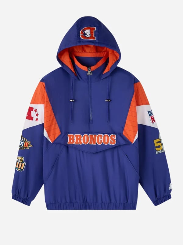 NFL X OVO Denver Broncos Pullover Varsity Jacket