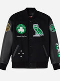 OVO x Boston Celtics Black Varsity Jacket