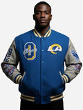 OVO x Los Angeles Rams Blue Varsity Jacket