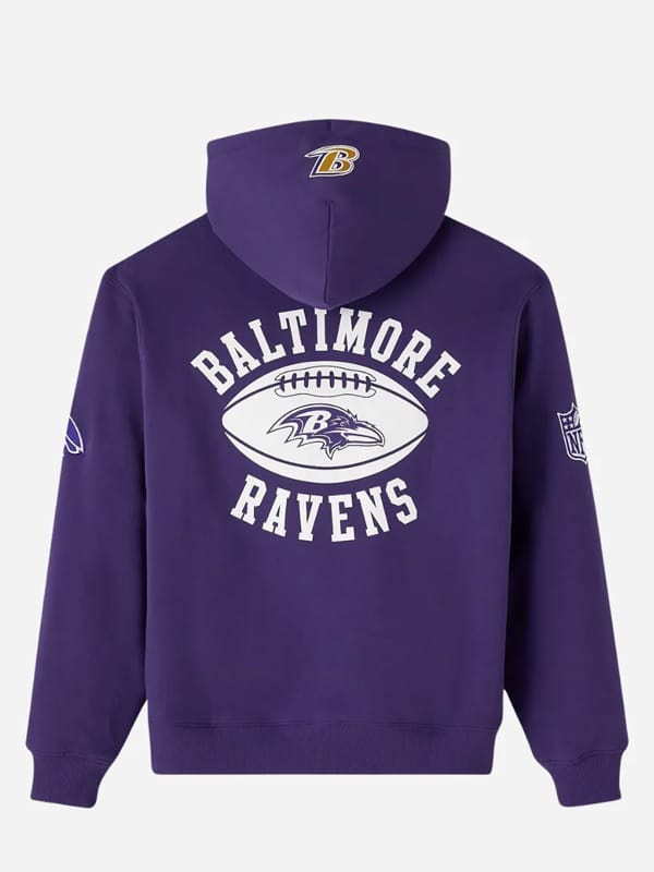 2025 OVO X Baltimore Ravens Blue Hoodie - view 2