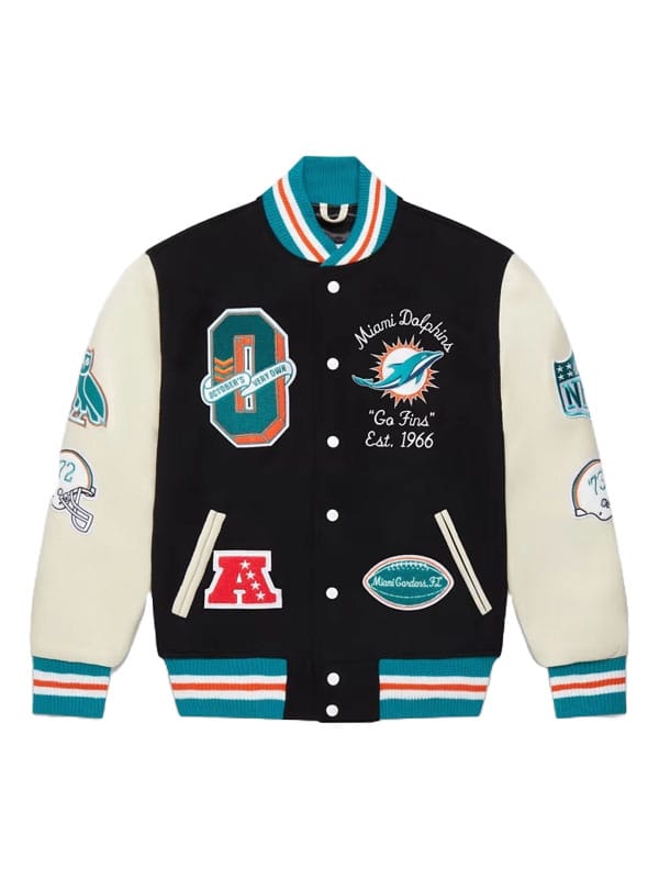 OVO x NFL Miami Dolphins Varsity Jacket