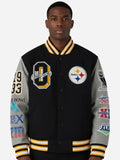 OVO x Pittsburgh Steelers Black Varsity Jacket