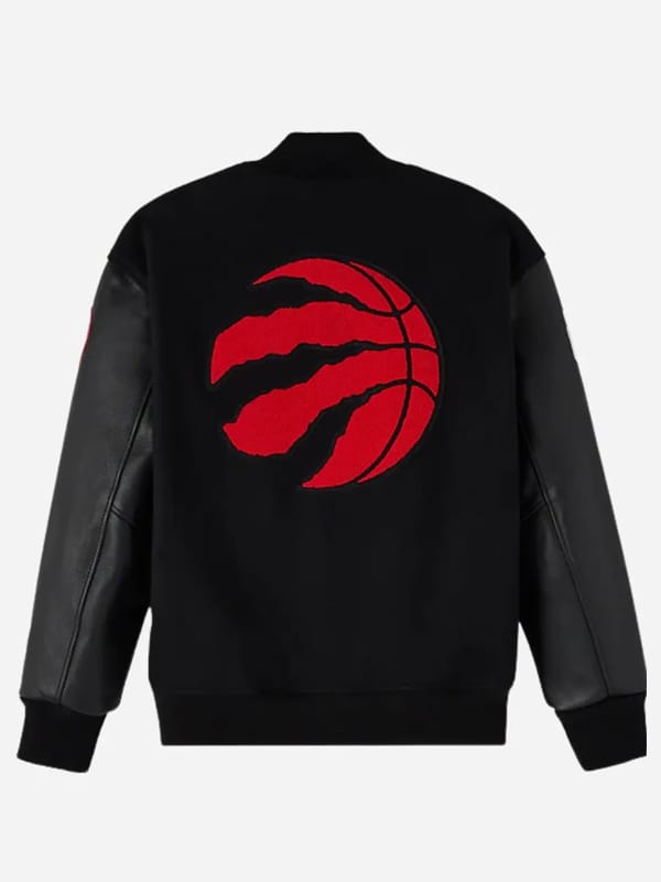 OVO x Toronto Raptors Black Varsity Jacket - view 2
