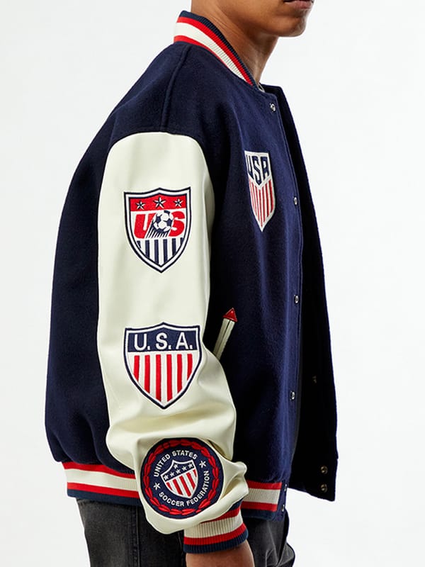 Pacsun U.S. Soccer x Jeff Hamilton Varsity Jacket - view 4