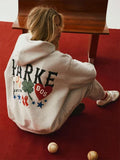 Parke Boston Lucky Clover Grey Fleece Hoodie