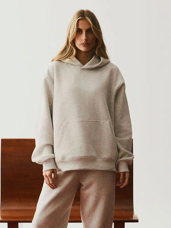 Parke Boston Lucky Clover Grey Fleece Hoodie - view 2