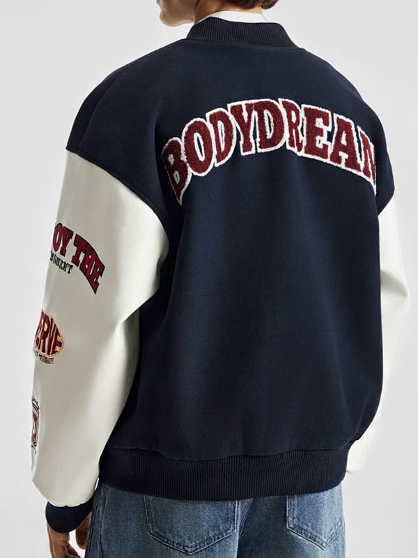 Retro Bodydream Chenille Letterman Varsity Jacket - view 3