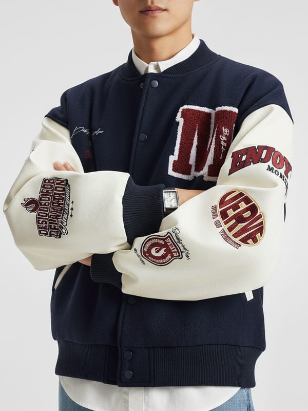 Retro Bodydream Chenille Letterman Varsity Jacket