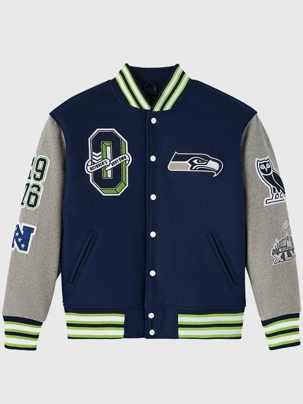 2025 OVO Seattle Seahawks Varsity Jacket