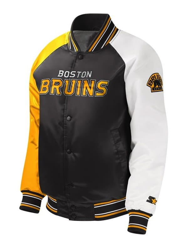 Starter Youth Boston Bruins Varsity Satin Jacket