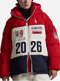 Team USA 2026 Closing Ceremony Red Hooded Jacket