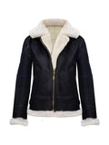 Women’s Aviator Flying Pilot Black Jacket