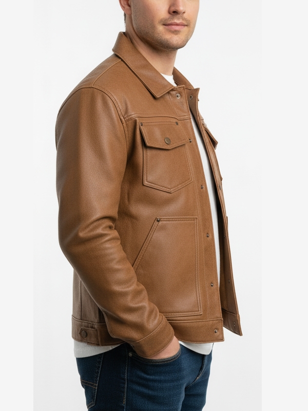 Men's Roughout Leather Jacket