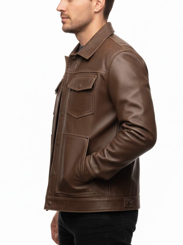 Men's Roughout Leather Jacket