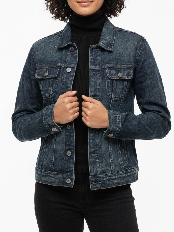 Women's Trucker Blue Denim Jacket